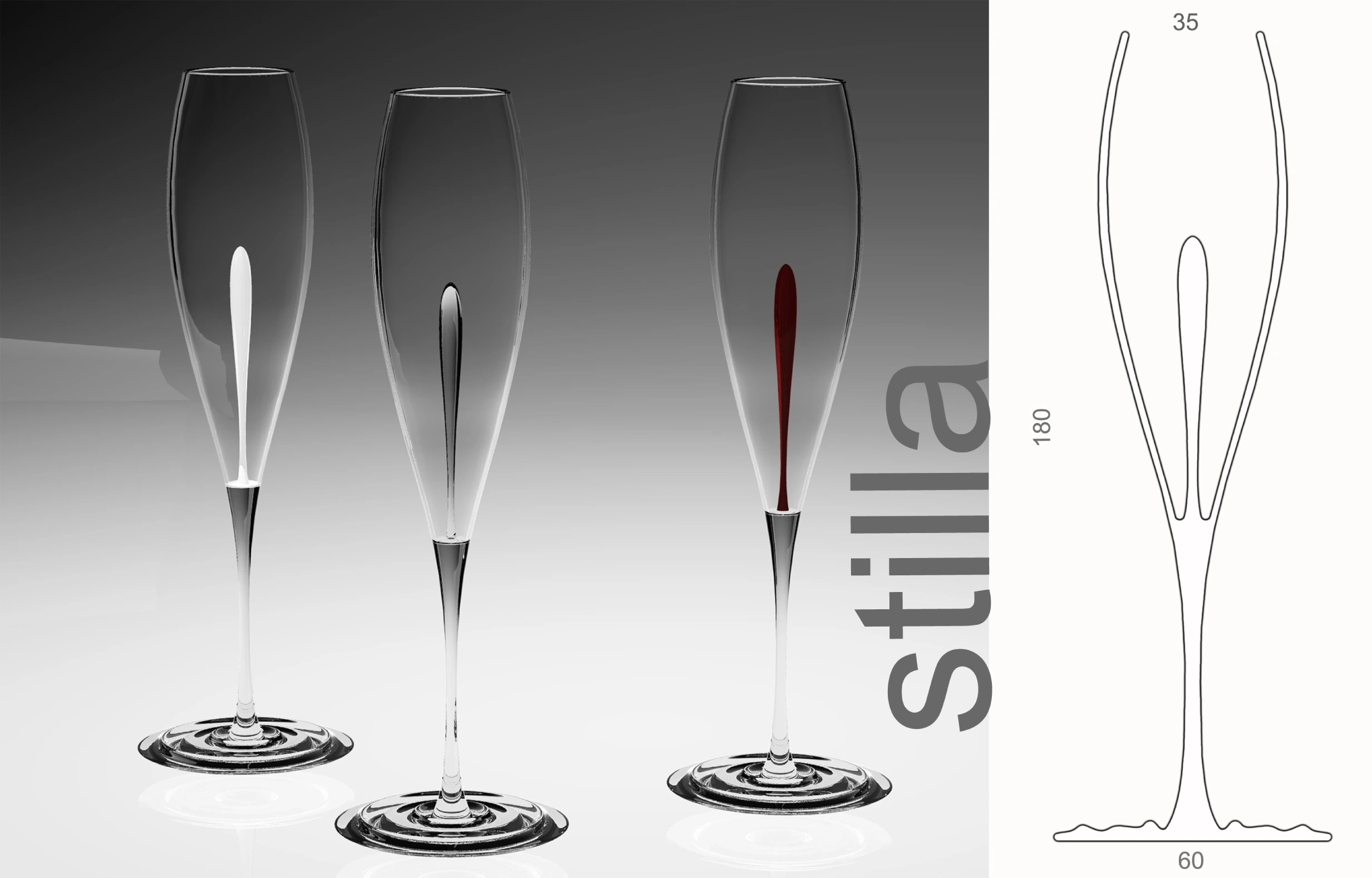 STILLA champagne glasses – Moja Design